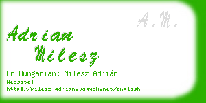 adrian milesz business card